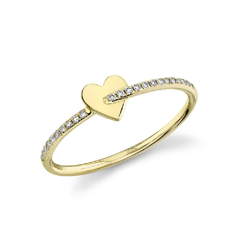 0.07CT DIAMOND HEART RING SC55020729