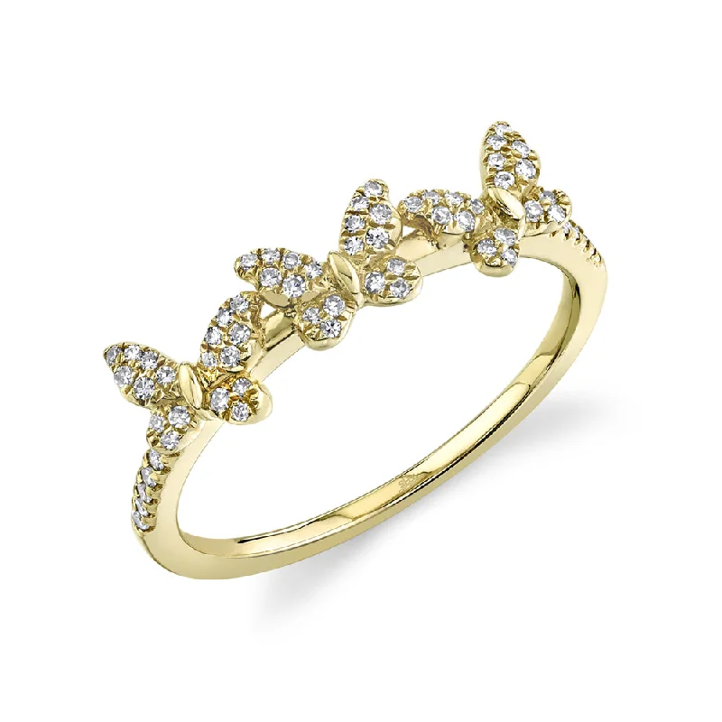 0.15CT DIAMOND BUTTERFLY RING SC55020307