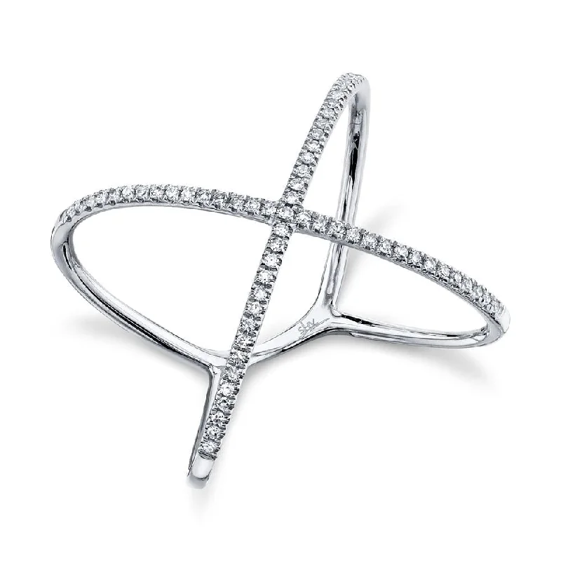 0.18CT DIAMOND "X" RING SC22003512