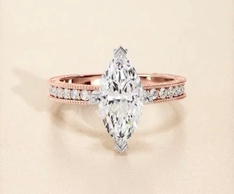 1.5 Carat Marquise Engagement Ring