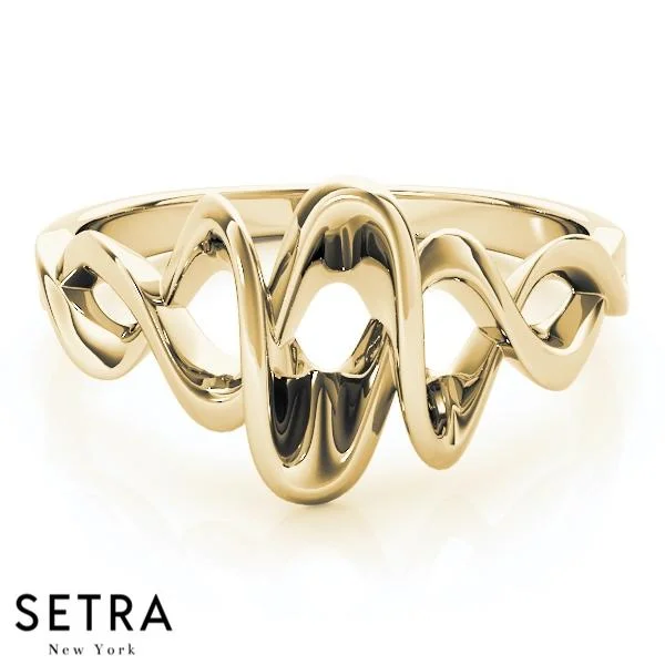 DESIGNER SETRA NEW YORK 14K GOLD RING