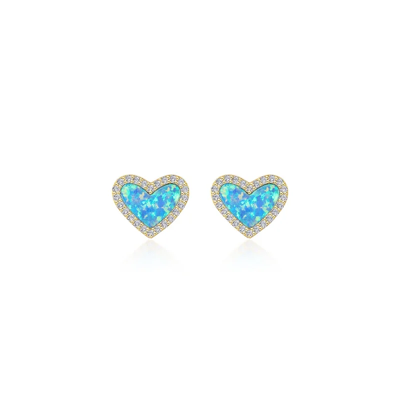 Lafonn Classic Blue Blue Opal Earring E0607BOG00