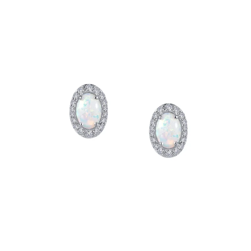 Lafonn Classic Oval Opal Opal Earring E0323OPP00