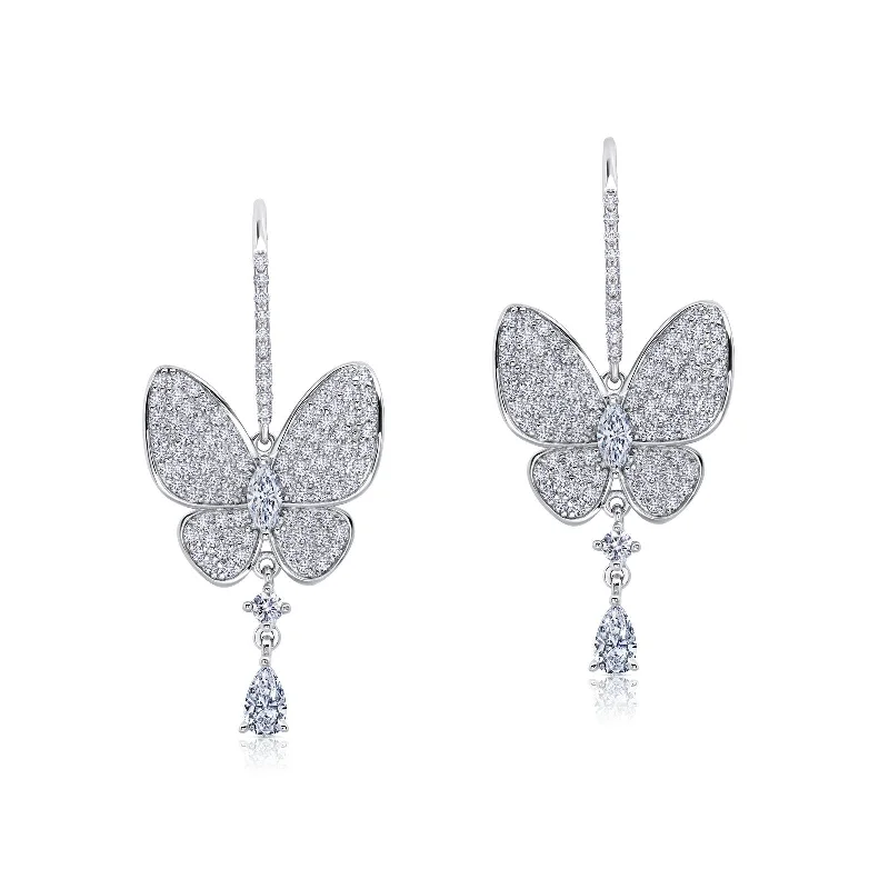 Lafonn Classic Pear Diamond Earring 7E014CLP00