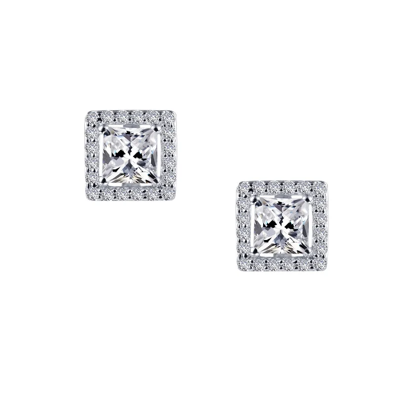 Lafonn Classic Square Diamond Earring E0327CLP00