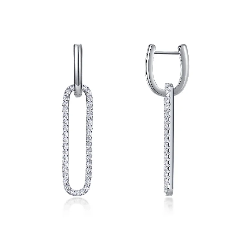 Lafonn Paperclip Diamond Earring E0506CLP00