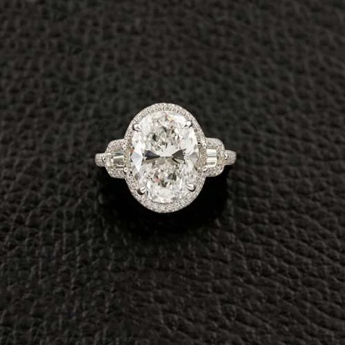 Oval Diamond Engagement Ring