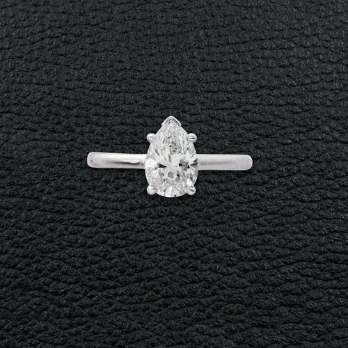 Pear Shaped Diamond Engagement Ring