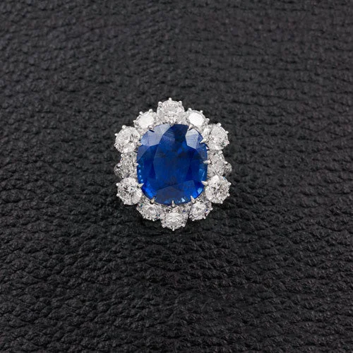 Sapphire & Diamond Ring