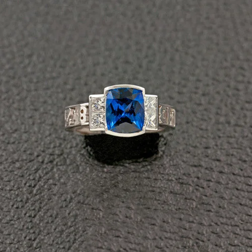 Sapphire & Diamond Ring