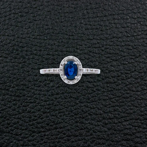 Sapphire & Diamond Ring