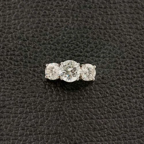 Three Stone Round Diamond Ring