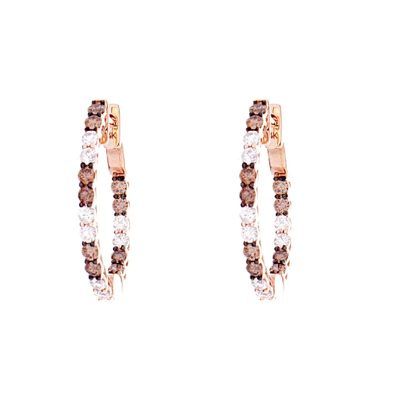 Choco Diamond Hoops