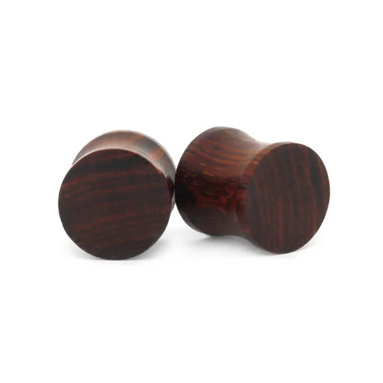 Exotic Cocobolo Wood Ear Gauges