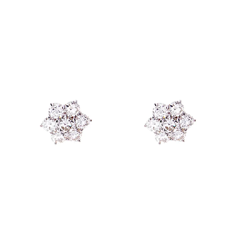 Diamond Cluster Studs