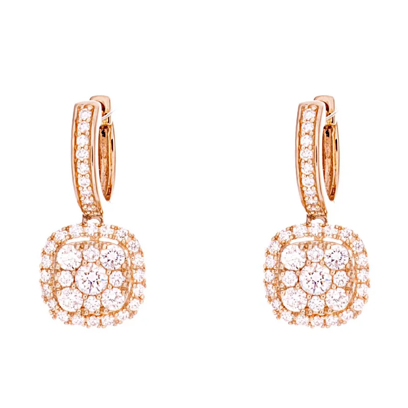 Dangling Diamond Earrings