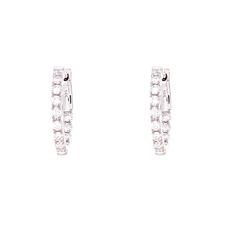 Diamond Hoop Earrings