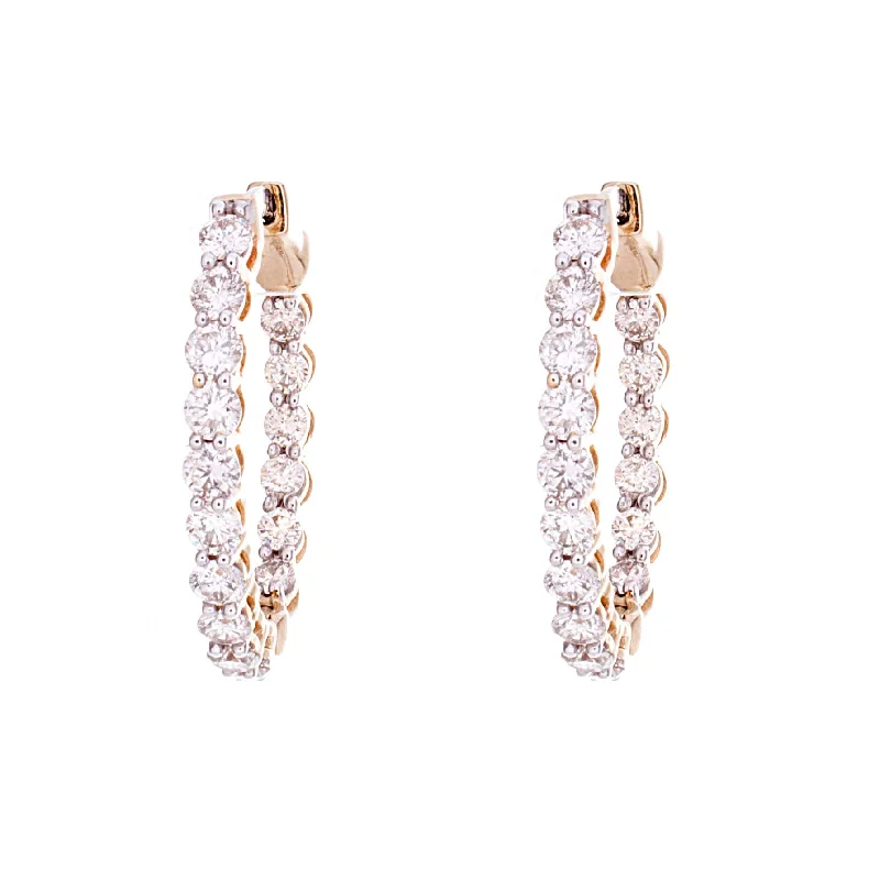 Diamond Hoop Earrings