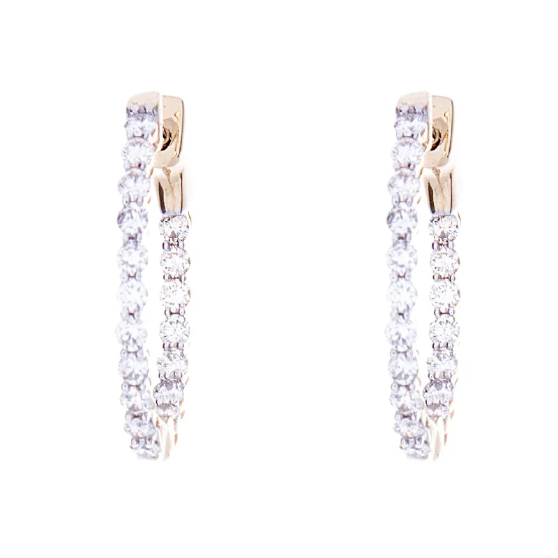 Diamond Hoop Earrings