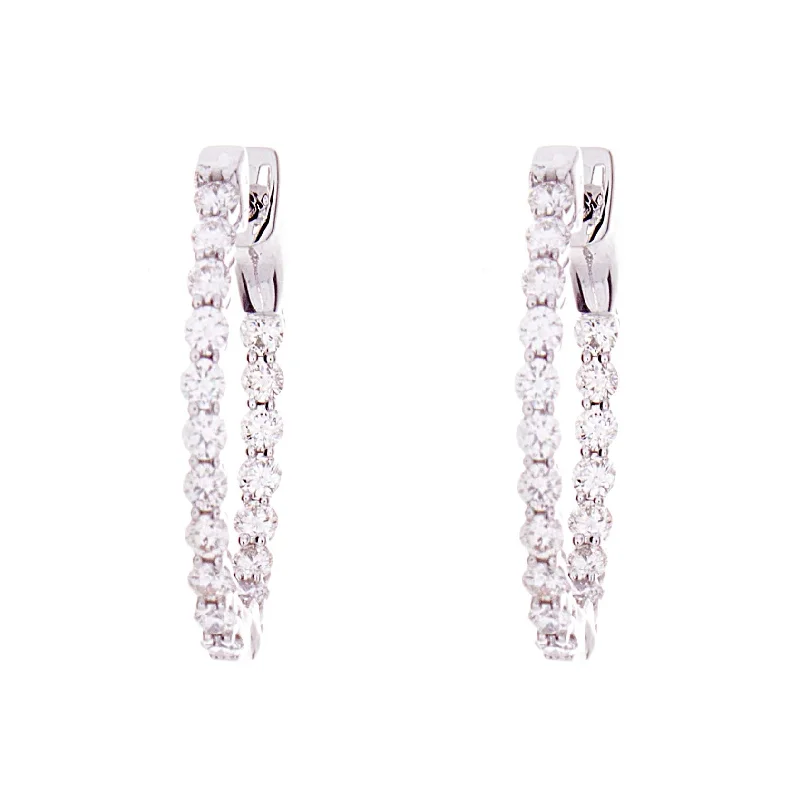 Diamond Hoop Earrings