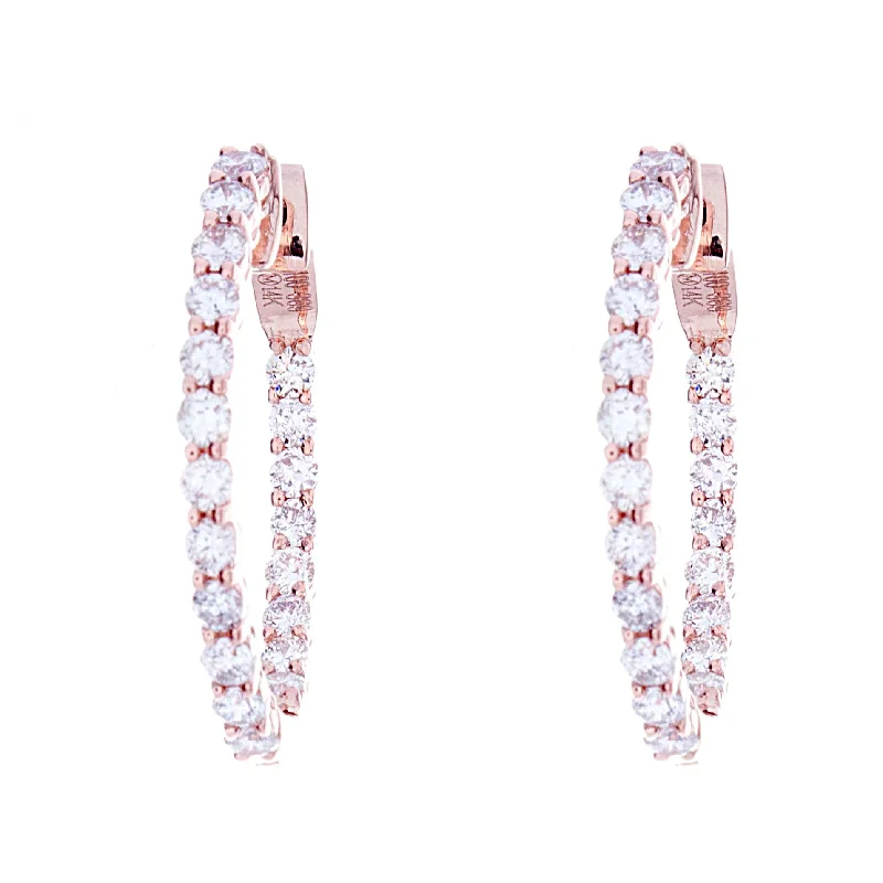 Diamond Hoop Earrings