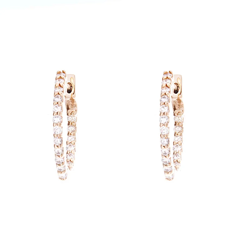 Diamond Hoop Earrings