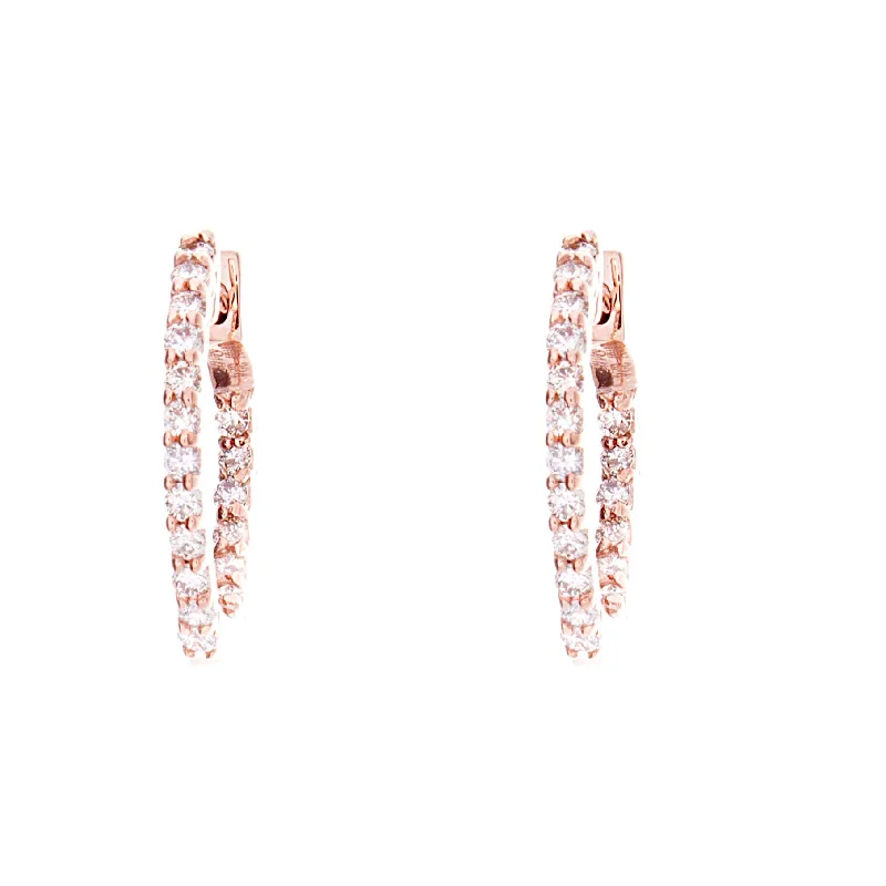 Diamond Hoop Earrings