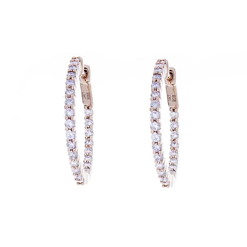 Diamond Hoop Earrings