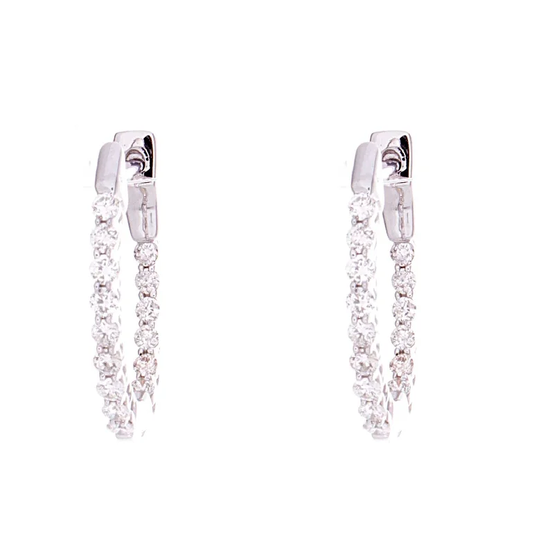 Diamond Hoop Earrings