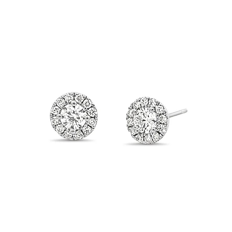 Diamond Studs with Halo