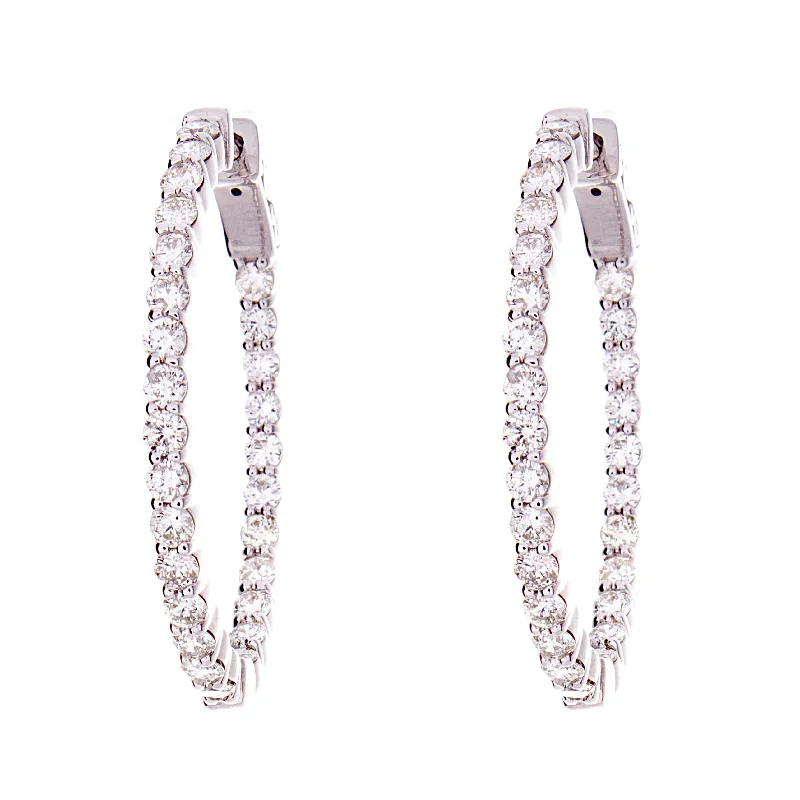 Dimaond Hoop Earrings