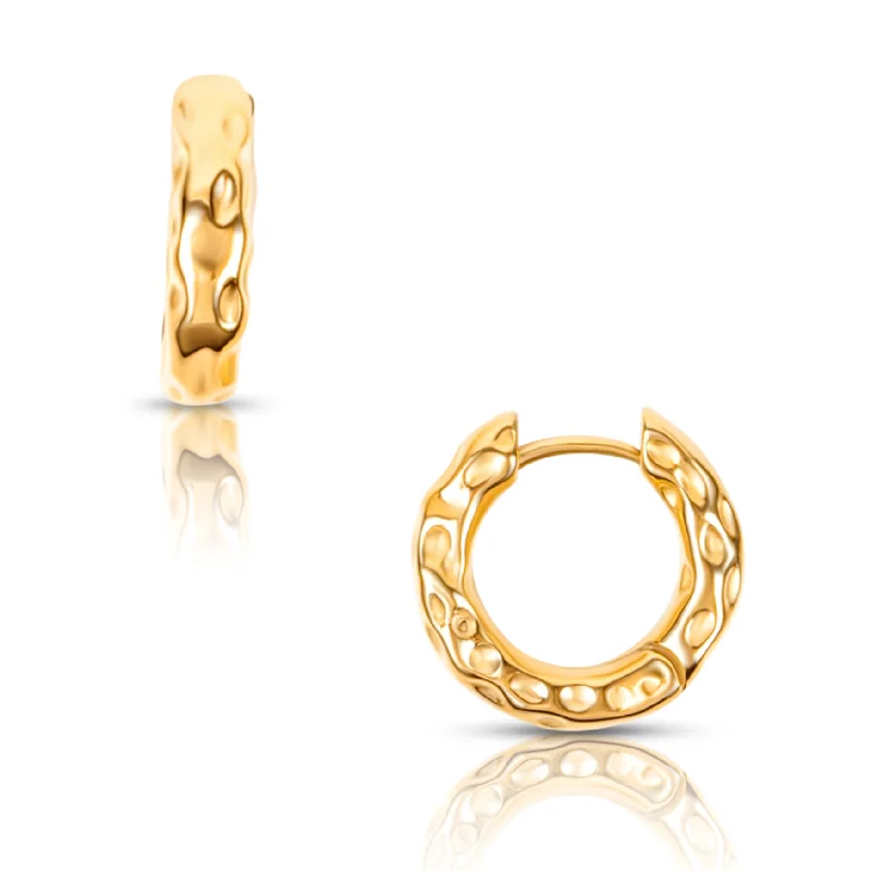 Ellie Vail - Blakely Hammered Mini Hoop Earring