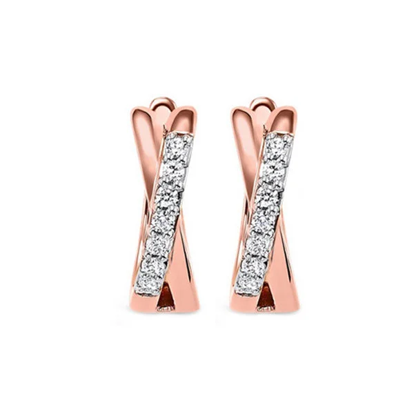 10Kt Rose Gold Diamond (1/6Ctw) Earring