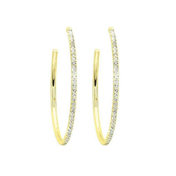 14KT YELLOW GOLD DIAMOND (1/8CTW) EARRING