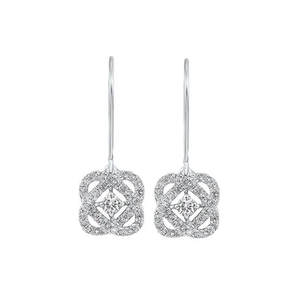 14KT WHITE GOLD DIAMOND (1/4CTW) EARRING