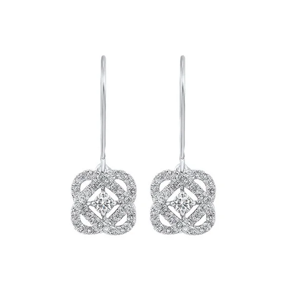 14KT WHITE GOLD DIAMOND (1/2CTW) EARRING