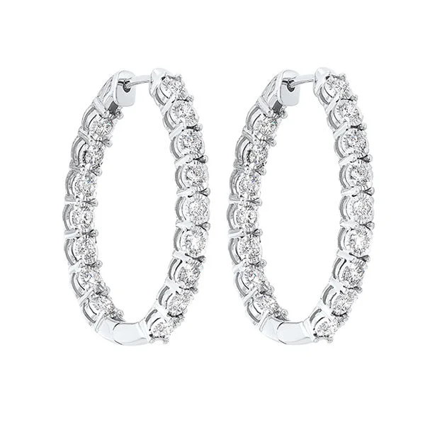 14KT WHITE GOLD DIAMOND (1/2CTW) EARRING