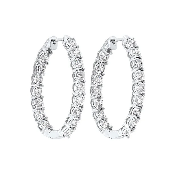 14KT WHITE GOLD DIAMOND (3CTW) EARRING