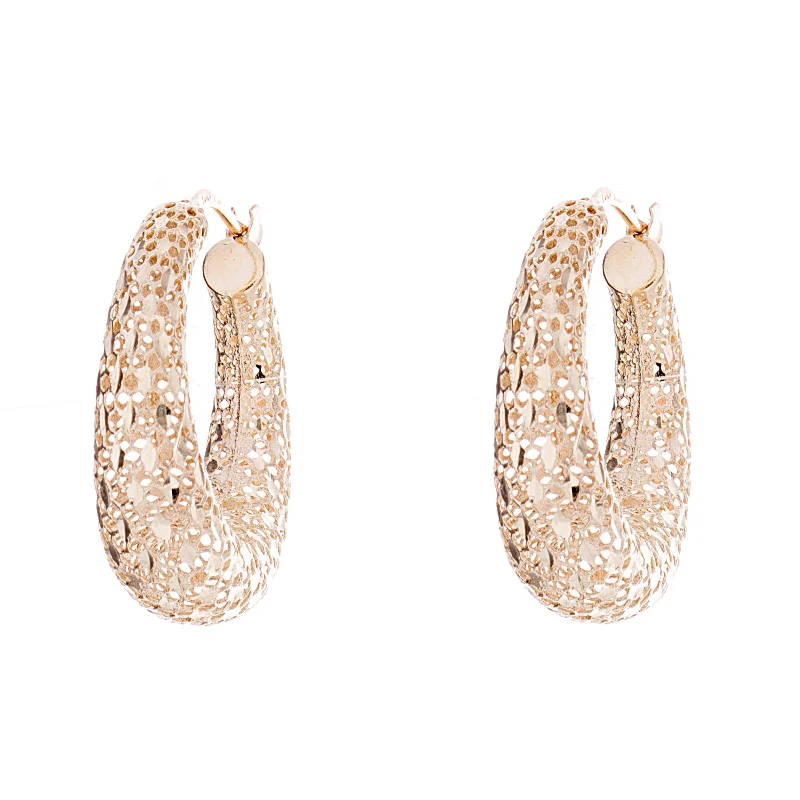 Gold Mesh Earrings