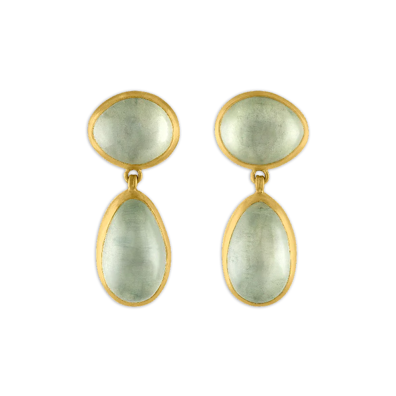 Mango Moonstone Amphora Earrings