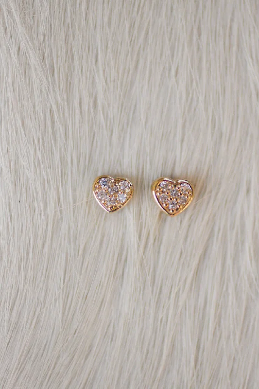 Matched Petite Heart Critter Studs