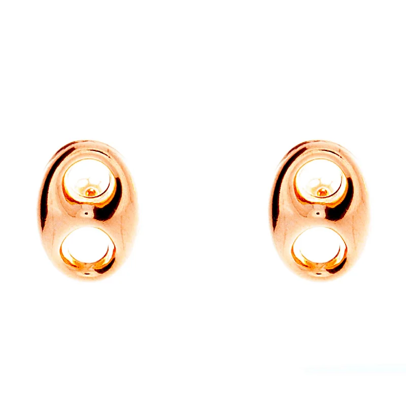 Puffed Mariner Earrings 13mm