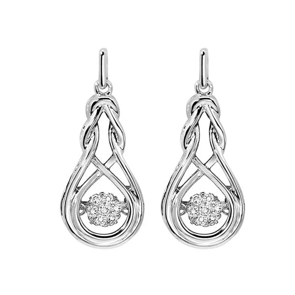 SILVER DIAMOND (1/6CTW) EARRING