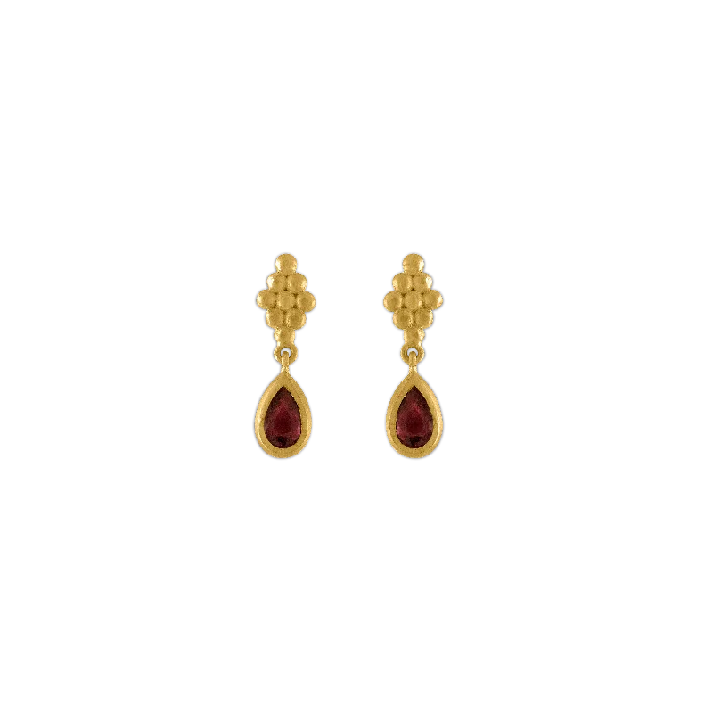 Small Ruby Nona Earrings