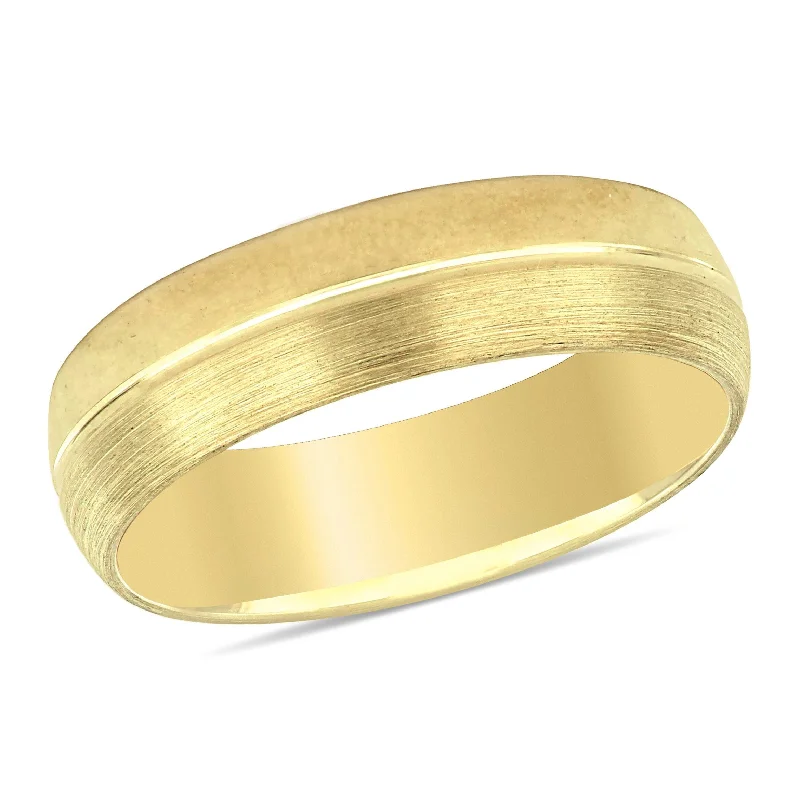 Miadora Ladies Comfort Fit Wedding Band in 10k Yellow Gold (6mm)