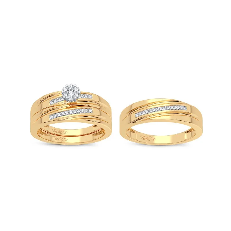 14K 0.20CT Diamond Trio Set