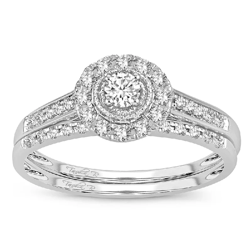 14K 0.33ct  Diamond Bridal Ring