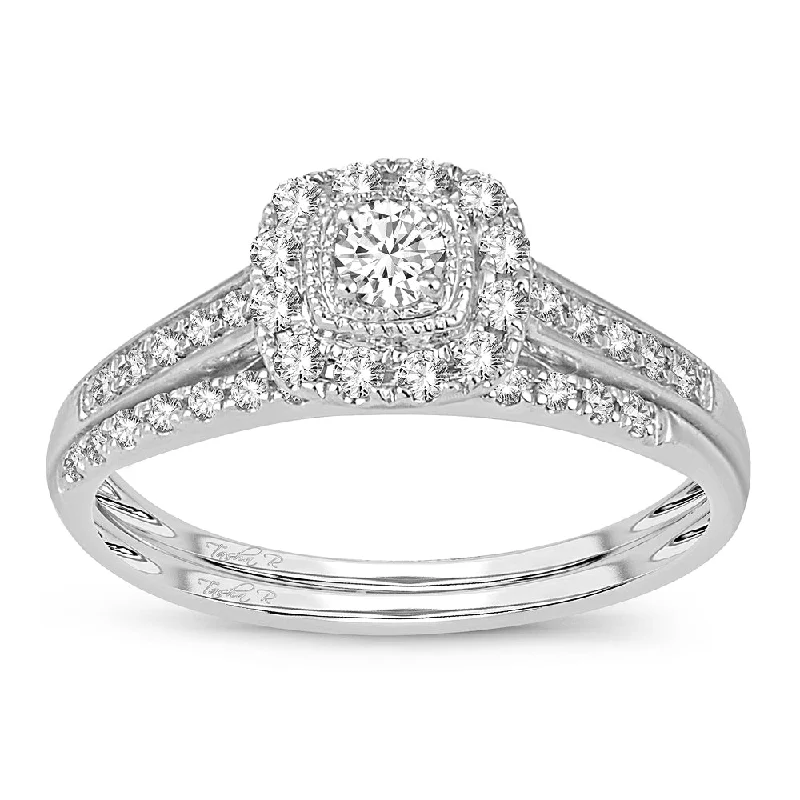 14K 0.33CT DIAMOND BRIDAL RING