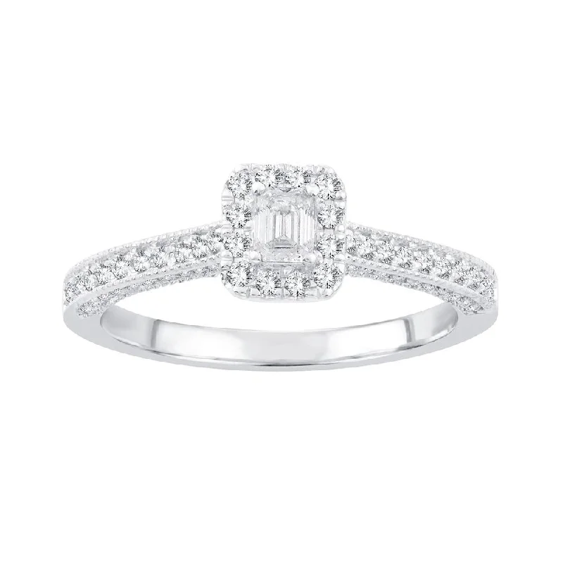 14K 0.50ct Diamond Bridal Ring