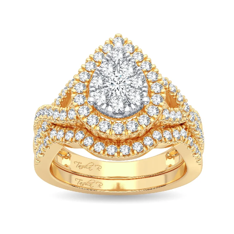 14K 1.00CT Diamond Bridal Ring